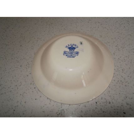 Mason's Ironstone Blue & White Fountains Dessert Bowl