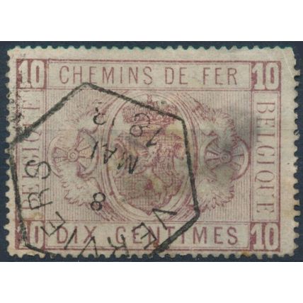 Railway Parcel: 10c - Belgium 1879 - F H - MiNr E1