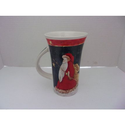Tall Coffee Mug Father Christmas 6" Tall