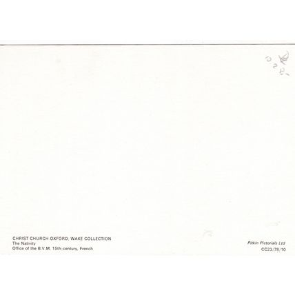 Christ Church Oxford Wake Collection Postcard unused VGC