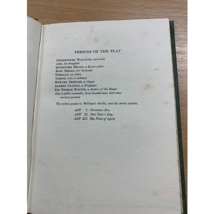 1912 JOHN GALSWORTHY "THE PIGEON" DRAMA PLAY ANTIQUE HARDBACK BOOK (P2)