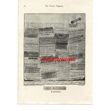 Female Cricket Players 1777 (Small Adverts On Reverse), Book Illustration, 1893