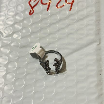 NIB Bomb Party Sz8 BP Ring RBP8244 She Flies Free LC Morganite Hematite Pl