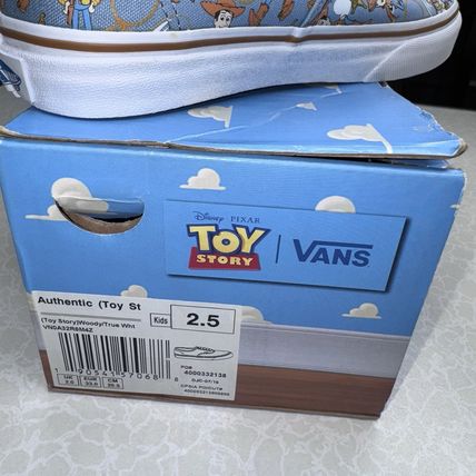 Vans Toy Story Woody Shoes Kids Size 2.5 Authentic Rare Disney Pixar w/ Box