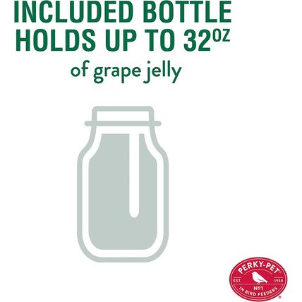 Perky-Pet 253 Wild Oriole Jelly Bird Feeder - 32 Ounce Feeder Capacity