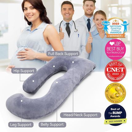 Momcozy Pregnancy Pillows for Sleeping, U Shaped Full Body Maternity Pillow with
