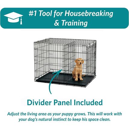 Midwest Homes for Pets Newly Enhanced Single & Double Door Icrate Dog Crate, Inc