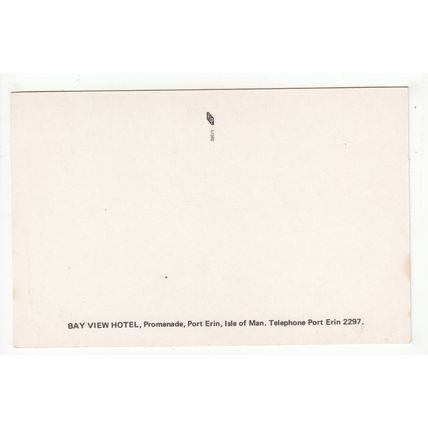 Bayview Hotel Promenade Port Erin Isle of Man Postcard IOM