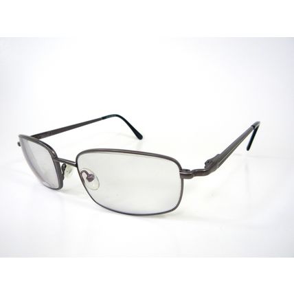 Caravaggio Rudy Gun Metal Eyeglasses Frames Full Frame Brushed Silver 54/18/145