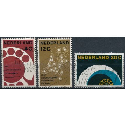 Telephone Automation - Netherlands 1962 - FH - MiNr 779/81 (A)