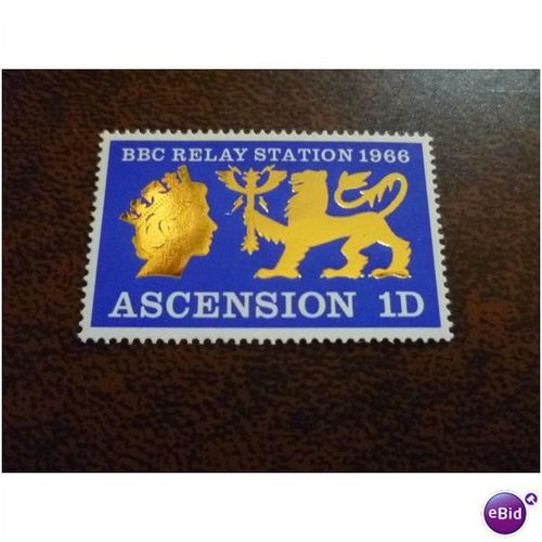 Ascension 1966 Opening BBC Relay Station 1d unmounted mint stamp SG103