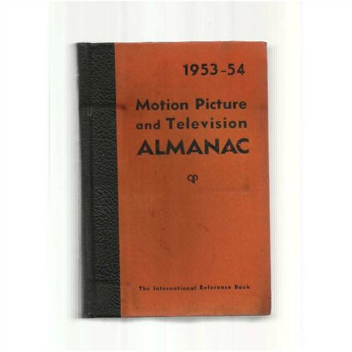MOTION PICTURE ALMANAC 1953-54 Movie Trade Yearbook
