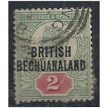 British Bechuanaland 1891 SG34 2d Grey Green & Carmine Fine Used . .
