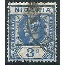Nigeria 1931 SG23 3d Bright Blue Fine Used . ..