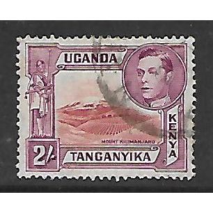 KENYA UGANDA & TANGANYIKA 1944 2s LAKE BROWN AND PURPLE SG 146 FINE USED