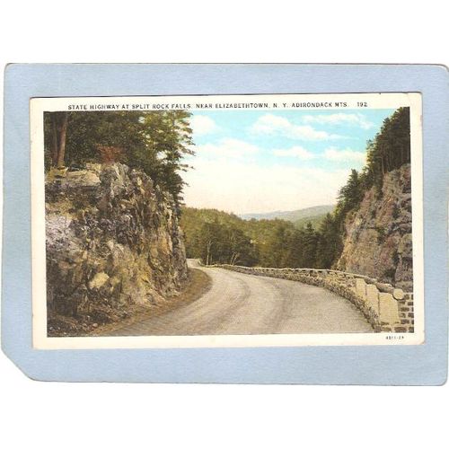 New York Elizabethtown State Highway At Split Rock Falls ny_box5~1545