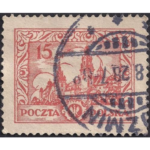 POLAND, Wawel Castle Krakow , orange 1925, 15 Gr