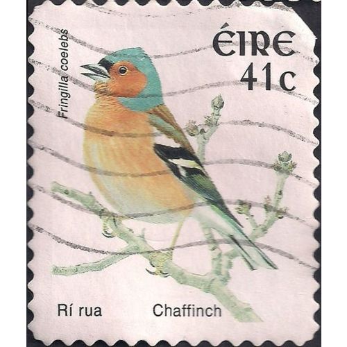 EIRE, BIRDS, Chaffinch (adhesive), white 2002, 41c, #3