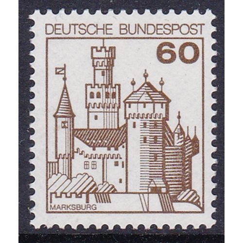 GERMANY 1977 CASTLES 60pf VALUE MNH SG1809