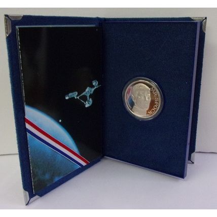 STAR TREK ' 25th ANNIVERSARY SILVER COIN ' MR. SPOCK (1991)