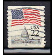 Used 2115a 22c U.S. Flag Very Fine CNS 19 PA5797