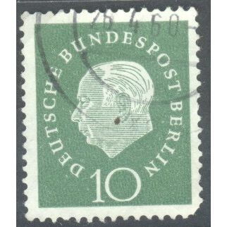 Germany 1959 - 10pf green - President Heuss - used 5