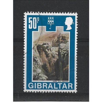 Gibraltar.SG283 50p Europa Pass Gorge.Fine Used.Nov23