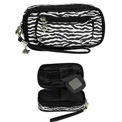Cosmetic Purse - Zebra Print - Black - BG-Z200BK