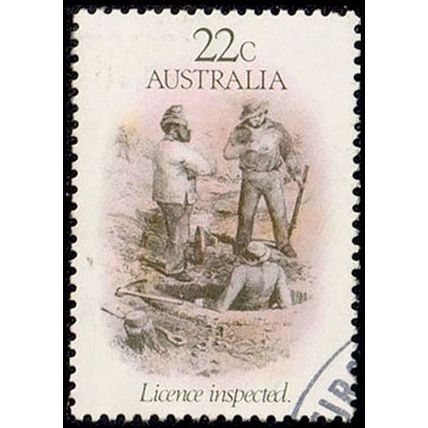 Australia 1981 Gold Rush Licence 22c Used Stamp