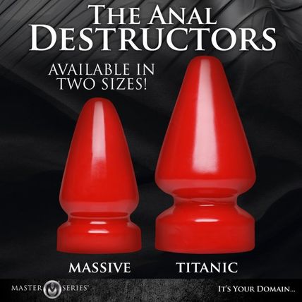 Anal Destructor Massive Plug Master Series Ass Butt Play PVC Sex Toy Discreet SH