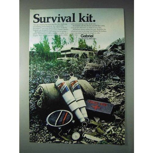 1973 Gabriel Hi Jackers Shocks Ad - Survival Kit