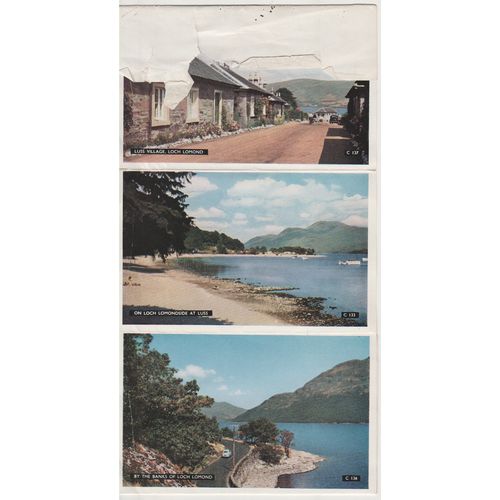 GB 1957 Lettercard Loch Lomond sent to Chelmsford 6 views see my other listings