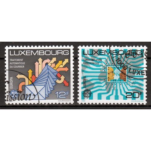 Luxemburg Europa Cept 1988 gestempeld