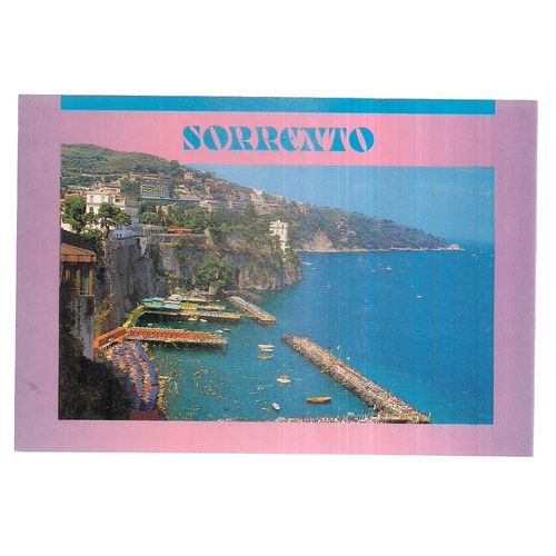GENERAL VIEW, SORRENTO, ITALY unused postcard =