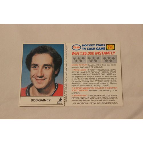 Bob Gainey 1983/84 Esso
