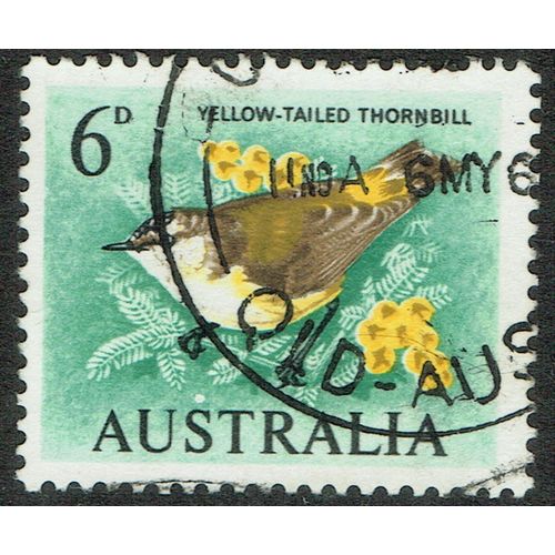 Australia 1964 Birds 6d Brown Yellow Black and Bluish Green SG363 FU