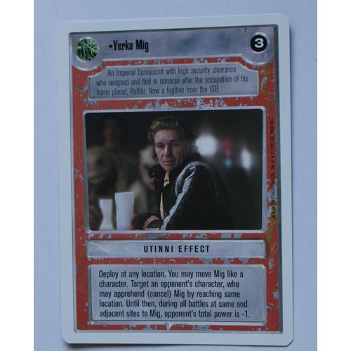 Star Wars CCG: Premier Unlimited # Yerka Mig (A) 1995 light decipher