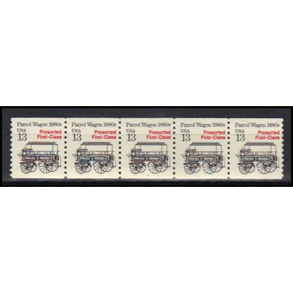 2258 13c Police Wagon Fine MNH Dry Gum PNC 1/5 X3136