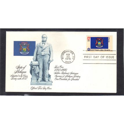 FDC Fleetwood 1659 13c Michigan (Cachet-U/A) CV39217