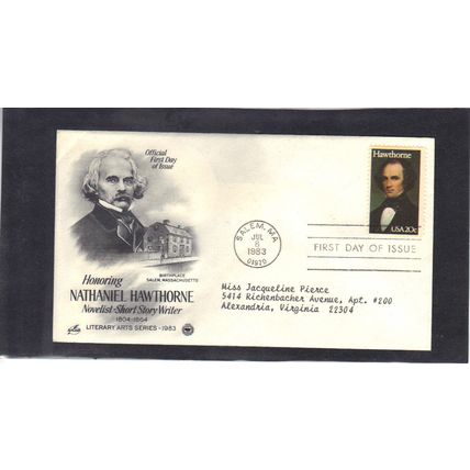 FDC Art Craft 2047 20c Nathaniel Hawthome (Cachet-Type/A) CV42944