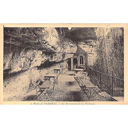 Padirac Restaurant de la Terrace France Postcard unused VGC