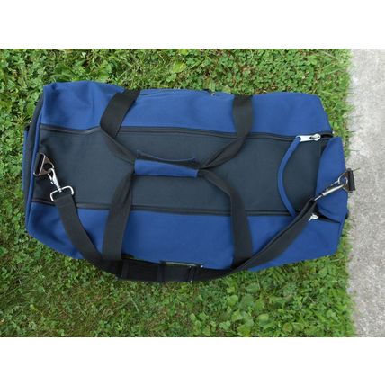 Zippered Travel Luggage Bag 21 x11 x12 Shoe Compt. Zippered, Blue
