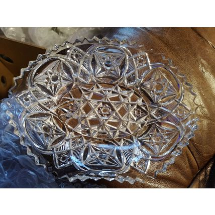 Cut Glass Candy Dish