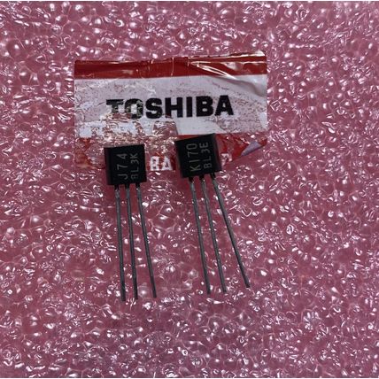 Toshiba Genuine 2SJ74BL / 2SK170BL Matched Pair (0.05 mA)