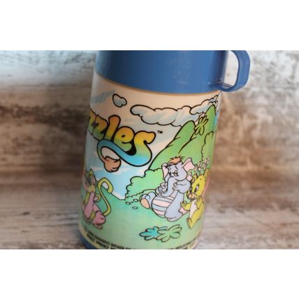 VTG Walt Disney The Wuzzles Cartoon Lunchbox Thermos Rare Aladin 1985 Bumblelion