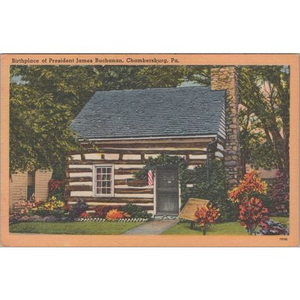 ZAYIX Postcard Birthplace President James Buchanan Chambersburg PA 102022-PC26