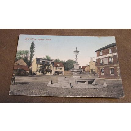Early Frith Postcard .. The Market Place, Braintree - Essex