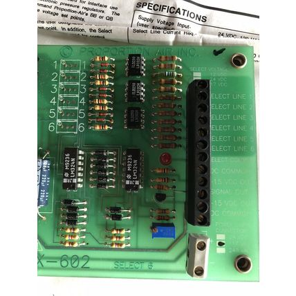 NEW PROPORTION AIR INC SPCBY,X-602 SELECTABLE PRESSURE Control 110VAC 24VDC,Se