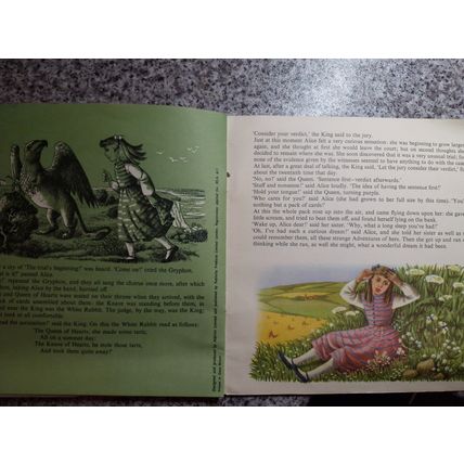 Alice's Adventure in Wonderland - BOOK ONLY - NO RECORD