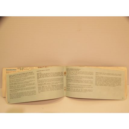 1973 PLYMOUTH FURY OPERATORS MANUAL OEM